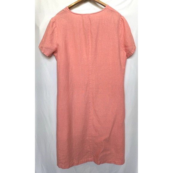 Hot Cotton Linen Resort Dress Size XL Lagenlook Comfort Beach Vaca Cruise  Church